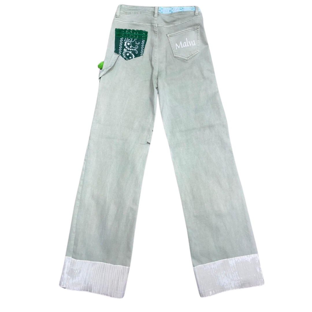 Pantalón verde agua